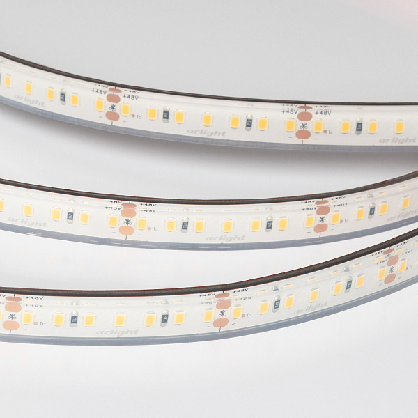Светодиодная лента герметичная RTW-PFS-A140-12mm 48V White6000 (12 W/m, IP68, 20m) (Arlight, -) Lednikoff
