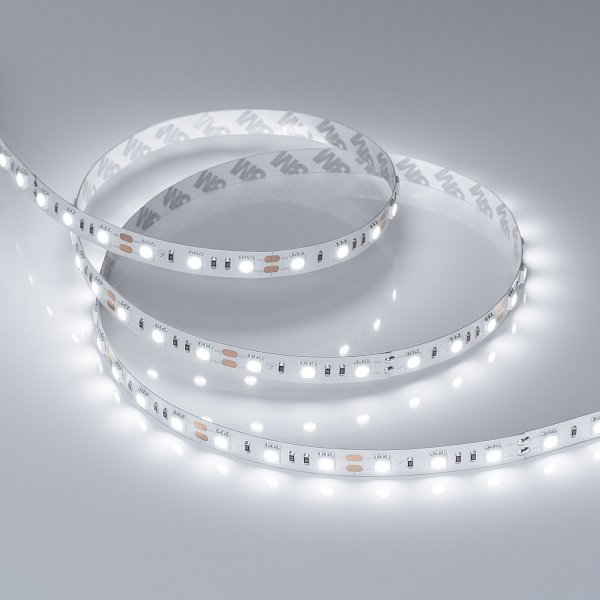 Светодиодная лента RT-B60-10mm 12V White6000 (14.4 W/m, IP20, 5060, 5m) (Arlight, 14.4 Вт/м, IP20) Lednikoff