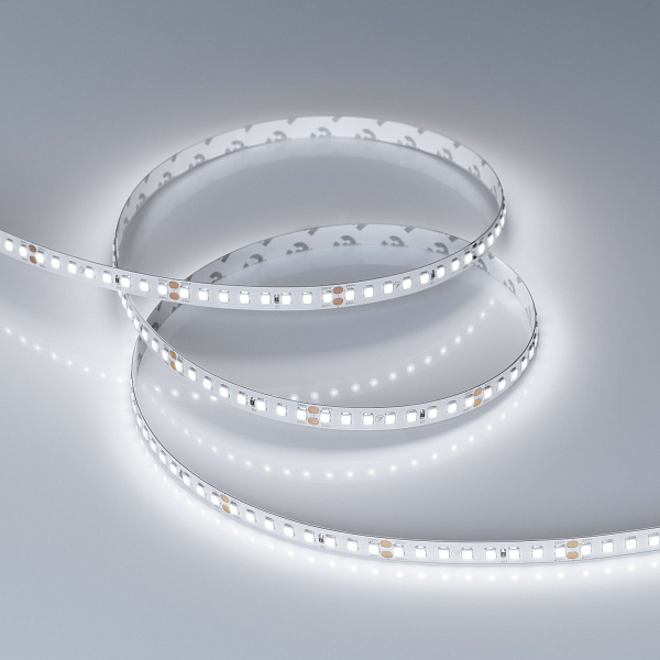 Светодиодная лента RT-A160-8mm 24V White6000 (12 W/m, IP20, 2835, 50m) (Arlight, высок.эфф.150 лм/Вт) Lednikoff