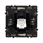 ARL NOBE Розетка телефонная софт-тач белый кварц SCT-MTL1-SFPL-WH (RJ-11, 4C) (Arlight, -) Lednikoff