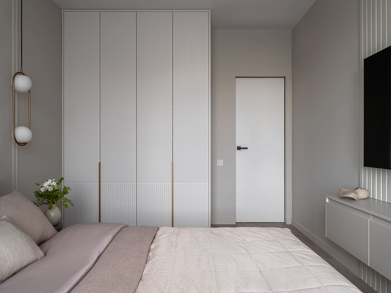 Жилой интерьер квартиры в ЖК "Метрополия"