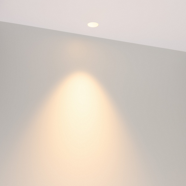 Светильник MS-INVISIO-TRIMLESS-R35-5W Warm2700 (WH-WH, 36 deg, 230V) (Arlight, IP54 Металл, 5 лет) Lednikoff