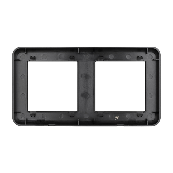 Рамка пластиковая FRM-VERSA-PL-2-BK (Arlight, -) Lednikoff