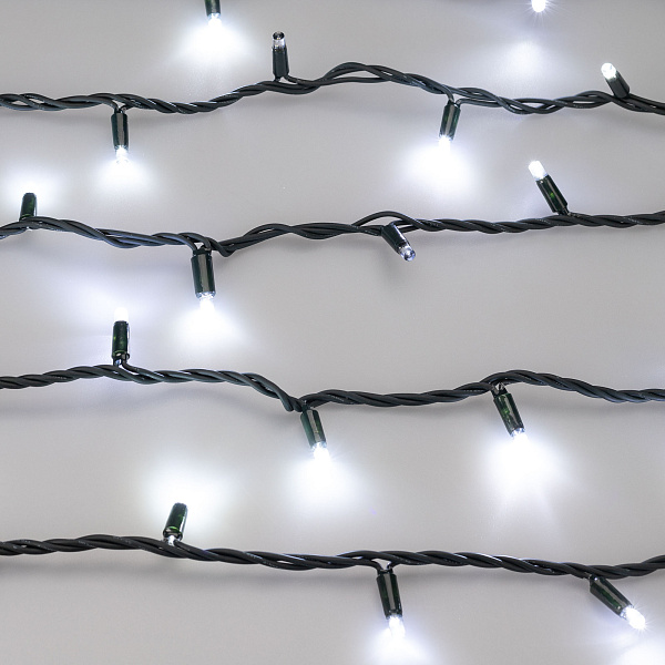 Светодиодная гирлянда ARD-STRING-PRO-1000-GREEN-100LED-PULSE White (230V, 7W) (Ardecoled, IP65) Lednikoff