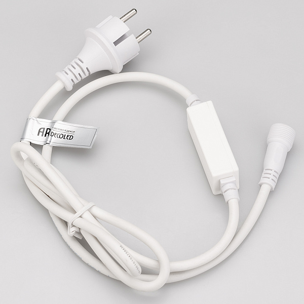 Шнур питания ARD-CLASSIC-STD-1.5M White (230V, 1.6A) (Ardecoled, Закрытый) Lednikoff