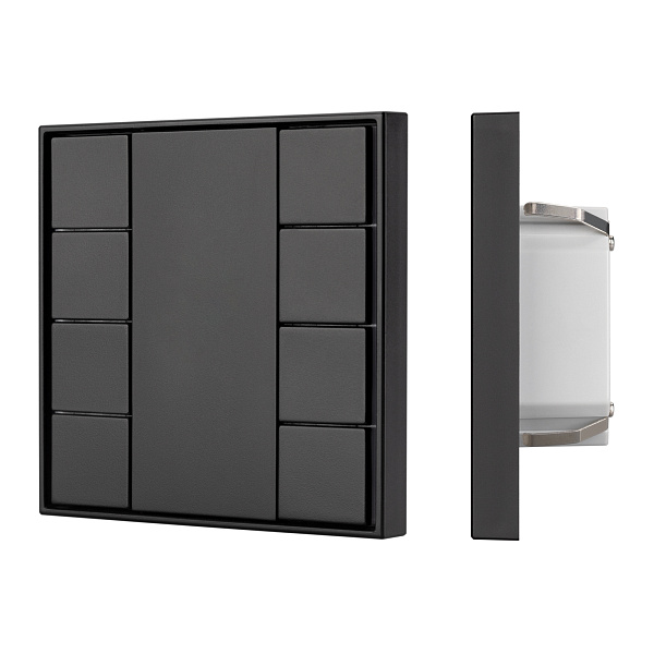INTELLIGENT ARLIGHT Панель KNX-223-8-BLACK (BUS) (IARL, IP20 Пластик, 3 года) Lednikoff