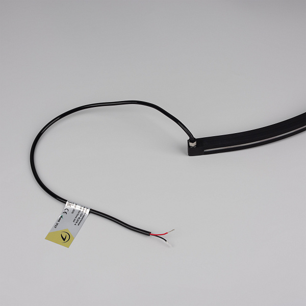 Светодиодная лента герметичная NOVA-TOP-BLACK-A120-16x15mm 24V Warm3500 (10 W/m, IP67, 2835, 5m, wire x2) (Arlight, Вывод боковой, 5 лет)