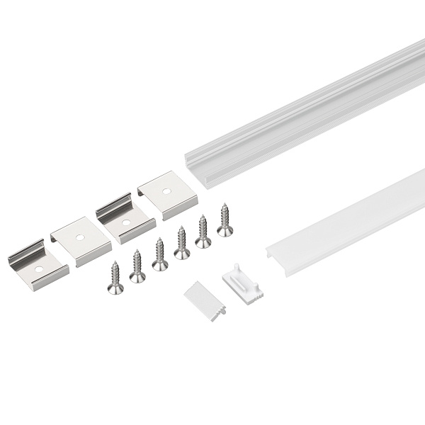 Профиль с экраном SL-SLIM-H7-2000 ANOD+OPAL (Arlight, Алюминий) Lednikoff