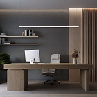 Профиль с экраном LINE-D-3734-2000 TETRA BLACK+OPAL (Arlight, Алюминий) Lednikoff