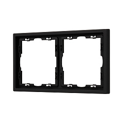 Рамка пластиковая FRM-NOBE-SFPL-2-BK (Arlight, Черный оникс)