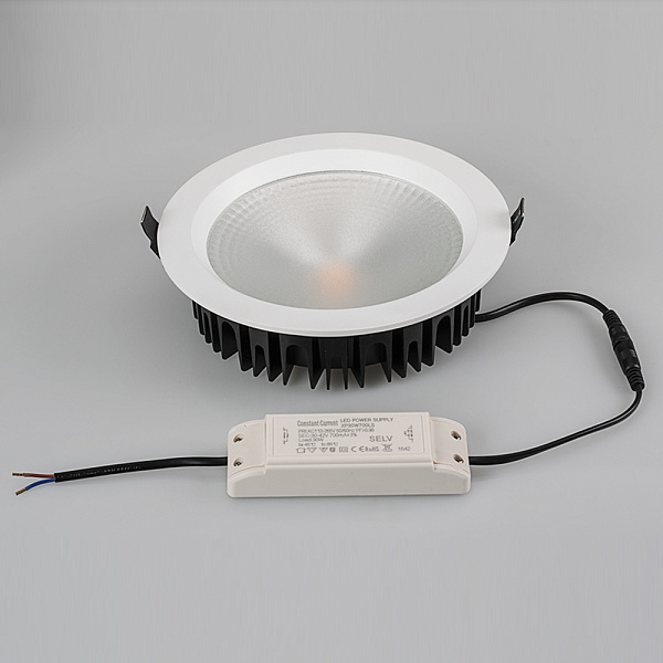 Светодиодный светильник LTD-220WH-FROST-30W Day White 110deg (Arlight, IP44 Металл, 3 года) Lednikoff