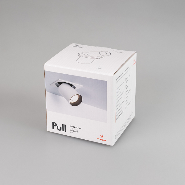 Светильник LTD-PULL-S110x110-10W Day4000 (WH, 24 deg, 230V) (Arlight, IP20 Металл, 5 лет) Lednikoff