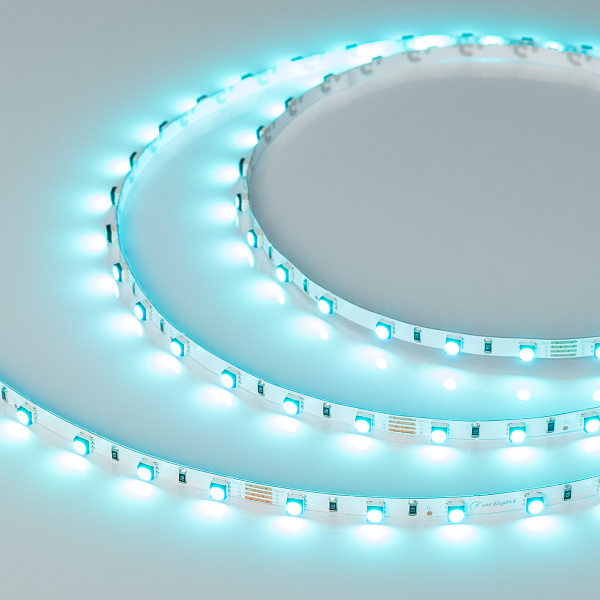 Светодиодная лента MINI-F60-5mm 24V RGB (6 W/m, IP20, 3535, 5m) (Arlight, узкая) Lednikoff