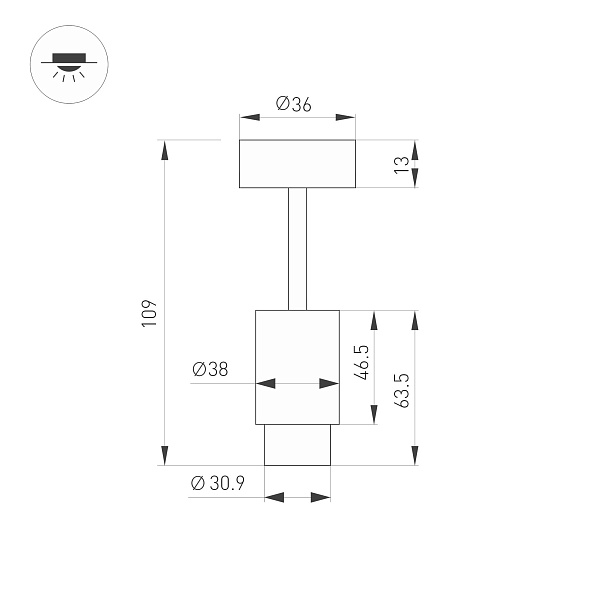 Светильник ART-NEMO-SURFACE-ZOOM-R38-5W Warm3000 (BK, 10-55 deg, 24V) (Arlight, IP20 Металл, 5 лет) Lednikoff