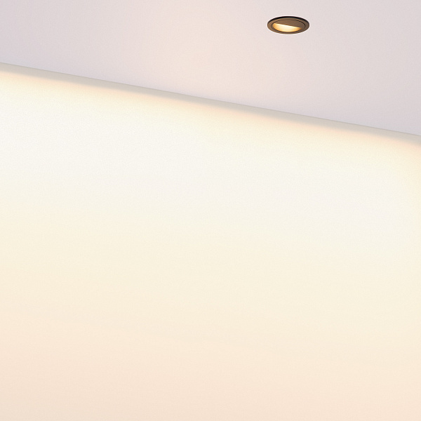 Светильник встраиваемый DL-VEILA-R63-8W Warm3000 (Черный RAL9005, A44x46 deg, 230V) (Arlight, IP20 Металл, 5 лет) Lednikoff