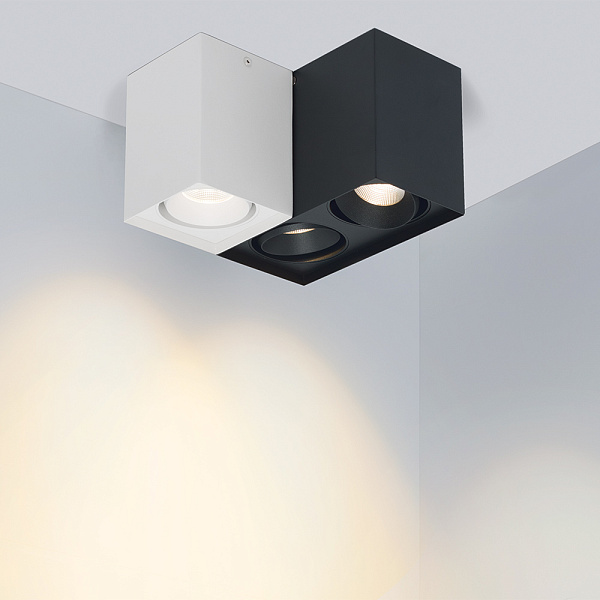 Светильник SP-CUBUS-S100x100BK-11W White 40deg (Arlight, IP20 Металл, 3 года) Lednikoff