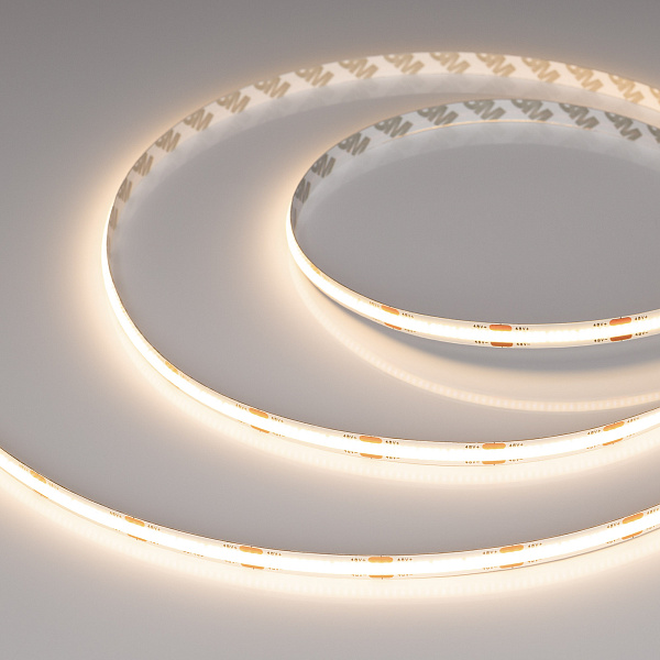 Светодиодная лента COB-X480-8mm 48V Warm3000 (10 W/m, IP20, 50m PRO REEL) (Arlight, -) Lednikoff