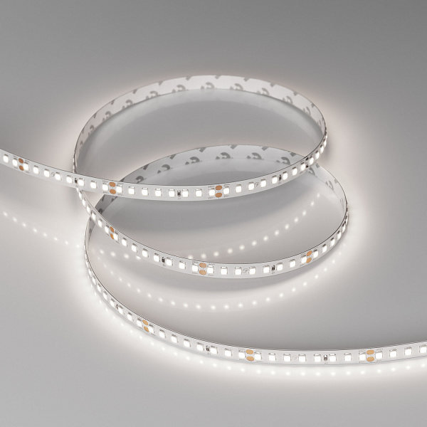 Светодиодная лента RT-A160-8mm 24V Day5000 (12 W/m, IP20, 2835, 5m) (Arlight, высок.эфф.150 лм/Вт) Lednikoff