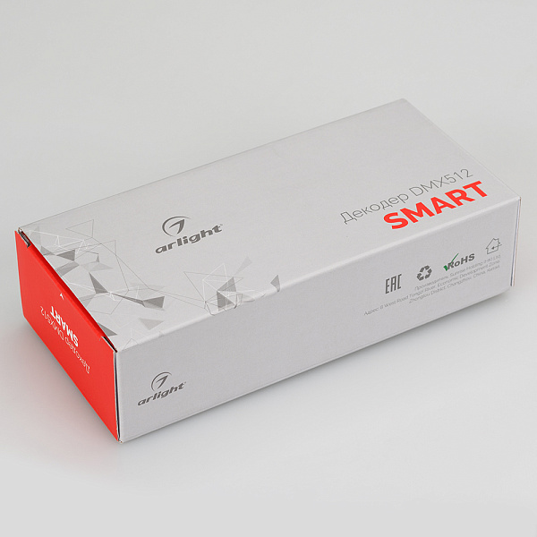 Декодер SMART-K15-DMX (12-36V, 4x8A) (Arlight, IP20 Металл, 5 лет) Lednikoff