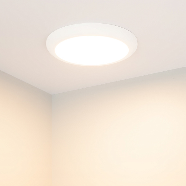 Светильник CL-FIOKK-R220-18W Day4000-MIX (WH, 120 deg, 230V) (Arlight, IP44 Пластик, 3 года) Lednikoff