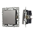 Механизм выключателя одноклавишный проходной SWT-MKP1-PL-GR (250V, 16A) (Arlight, -) Lednikoff