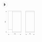 Светильник LGD-FORMA-WALL-R90-12W Day4000 (GR, 44 deg, 230V) (Arlight, IP54 Металл, 3 года) Lednikoff