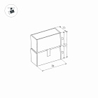 Светильник MAG-LASER-FOLD-45-S84-3W Day4000 (WH, 15 deg, 24V) (Arlight, IP20 Металл, 5 лет)