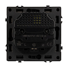 Механизм розетки с USB зарядкой SCT-NOBE-MUAA-SFPL-BK (230V, 16A) (Arlight, Черный оникс) Lednikoff