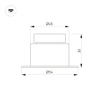 Светильник MS-GLORY-BUILT-R54-5W Warm3000 (NI, 60 deg, 230V) (Arlight, IP54 Металл, 5 лет) Lednikoff