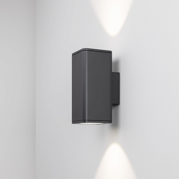 Светильник LGD-EVO-WALL-TWIN-S100x100-2x12W Day4000 (GR, 44 deg, 230V) (Arlight, IP54 Металл, 3 года) Lednikoff