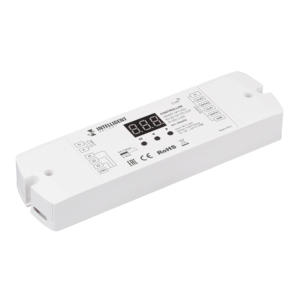 INTELLIGENT ARLIGHT Контроллер SMART-SPI-302-82-2G-SH-PS-SUF (5-24V, 2.4G) (IARL, IP20 Пластик, 5 лет) Lednikoff