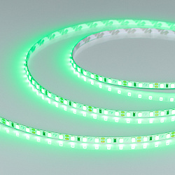 Светодиодная лента RT-A120-5mm 12V Green (9.6 W/m, IP20, 2835, 5m) (Arlight, узкая)
