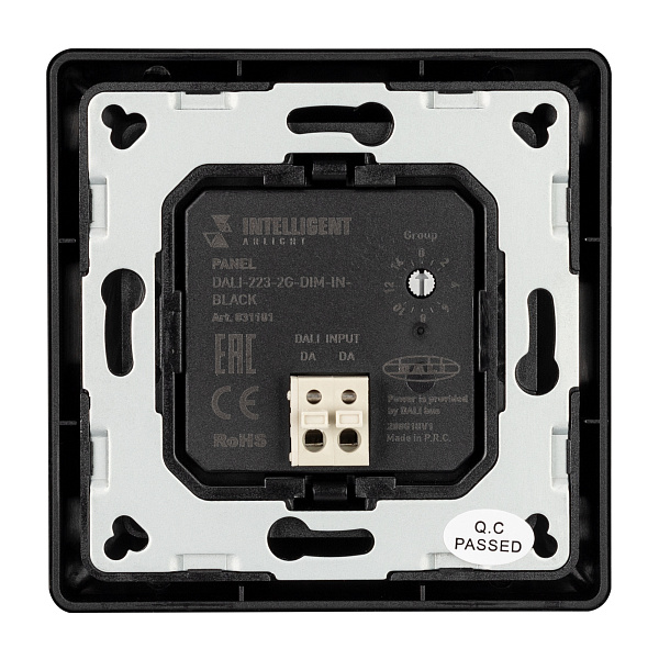 INTELLIGENT ARLIGHT Панель DALI-223-2G-DIM-IN-BLACK (BUS) (IARL, -) Lednikoff