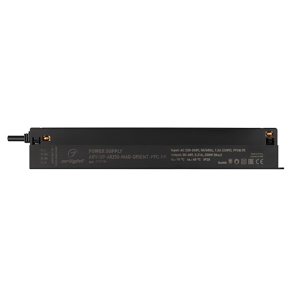 Блок питания ARV-SP-48250-MAG-ORIENT-PFC-BK (48V, 5.21A, 250W) (Arlight, IP20 Пластик, 5 лет) Lednikoff