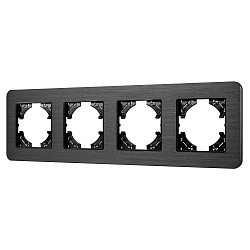 Рамка алюминиевая FRM-AKIRY-AL-4-BK (Arlight, -)