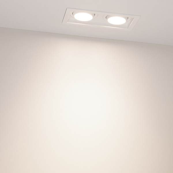 Светильник MS-VORTEX-BUILT-S170x90-2x12W Day4000 (WH-WH, 40 deg, 230V) (Arlight, IP20 Металл, 5 лет) Lednikoff