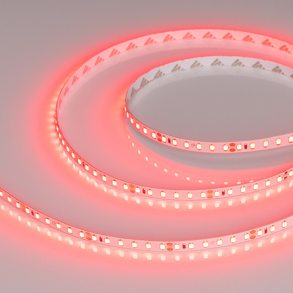 Светодиодная лента RT-A120-8mm 24V Red (9.6 W/m, IP20, 2835, 5m) (Arlight, 9.6 Вт/м, IP20) Lednikoff