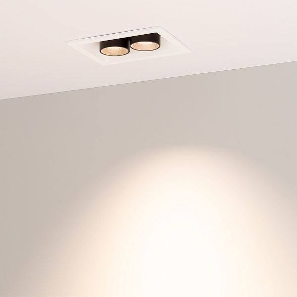 Светильник MS-ORIENT-BUILT-TURN-TC-S67x90-5W Warm3000 (WH-BK, 30 deg, 230V) (Arlight, IP20 Металл, 5 лет) Lednikoff