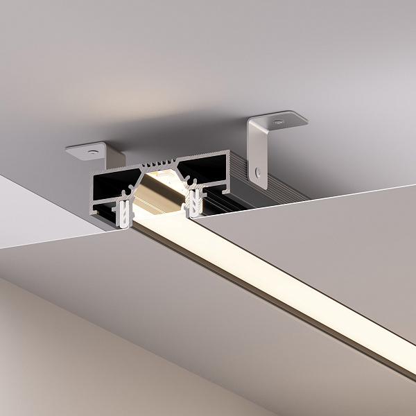 Профиль STRETCH-20-CEIL-D-CENTER-2000 BLACK (Arlight, Алюминий) Lednikoff