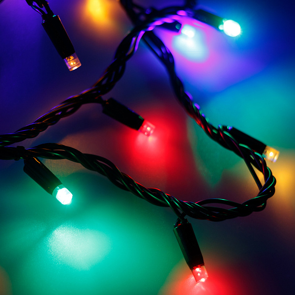 Светодиодная гирлянда ARD-STRING-PRO-10000-GREEN-100LED-LIVE RGB (230V, 7W) (Ardecoled, IP65) Lednikoff