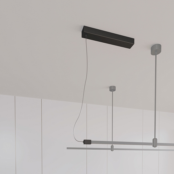 Потолочный короб ART-APRIORI-POWER-BOX-SIDE-L1500 (BK) (Arlight, IP20 Металл, 3 года)