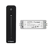 Диммер SMART-DIM-SET-LINE (12-24V, 1x8A, ПДУ 2.4G) (Arlight, IP20 Пластик, 5 лет)