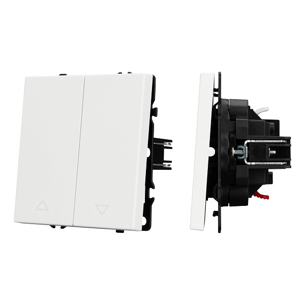 Механизм выключателя управления шторами SWT-NOBE-MKR2-SFPL-WH (230V, 10A) (Arlight, Белый кварц) Lednikoff