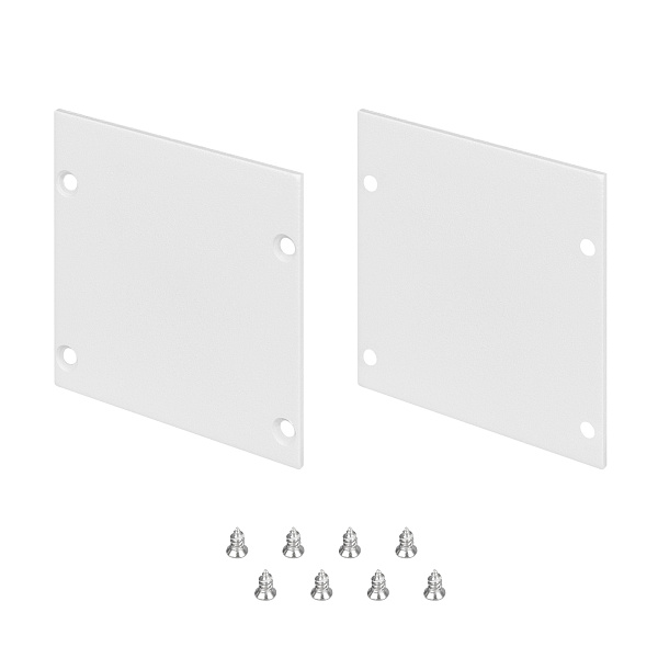 Заглушка LINE-S-5050 WHITE глухая (Arlight, Металл) Lednikoff