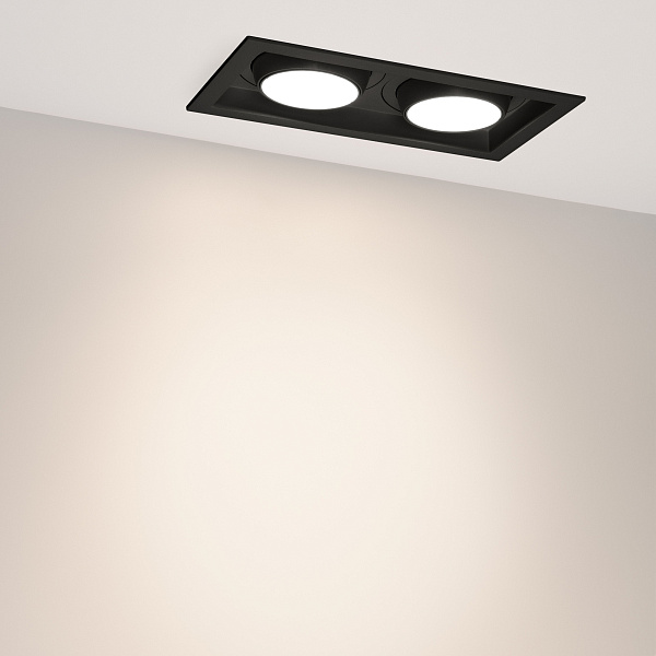 Светильник MS-VORTEX-BUILT-S250x140-2x30W Day4000 (BK-BK, 50 deg, 230V) (Arlight, IP20 Металл, 5 лет) Lednikoff