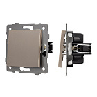 Механизм выключателя одноклавишный проходной SWT-MKP1-PL-GD-V (250V, 10A) (Arlight, -) Lednikoff