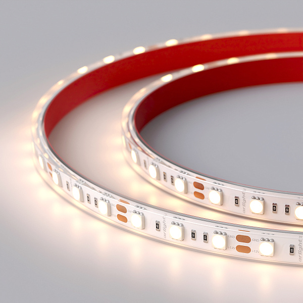 Светодиодная лента герметичная RTW-PS-B60-12mm 12V Warm3000 (14.4 W/m, IP67, 5060, 5m) (Arlight, 14.4 Вт/м, IP67) Lednikoff