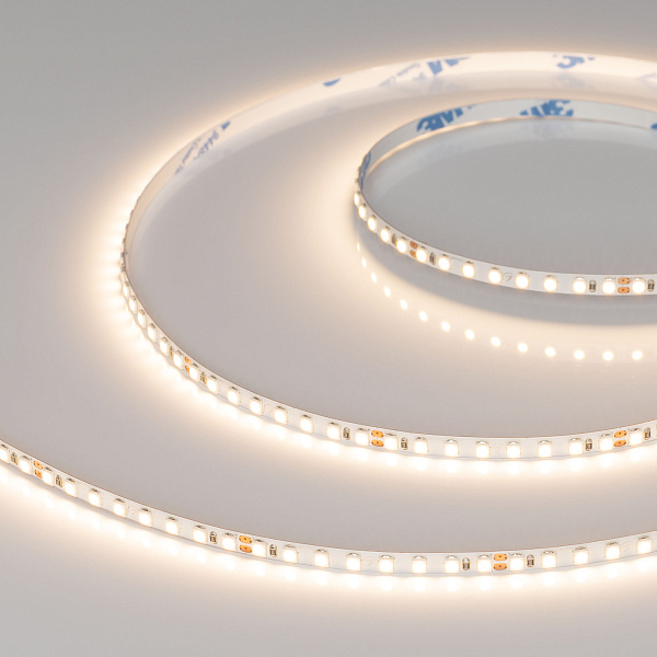Светодиодная лента RT-A160-5mm 24V Warm3000 (9.6 W/m, IP20, 2835, 5m) (Arlight, Открытый) Lednikoff