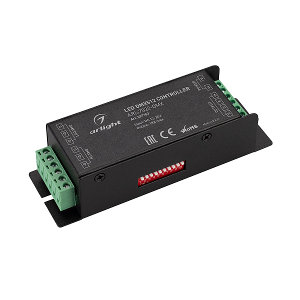 Декодер ARL-7022-DMX (12-24V, 3x6A, DMX512) (Arlight, IP20 Металл, 3 года) Lednikoff