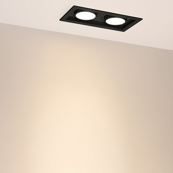 Светильник MS-VORTEX-BUILT-S210x117-2x20W Warm3000 (BK-BK, 20 deg, 230V) (Arlight, IP20 Металл, 5 лет) Lednikoff